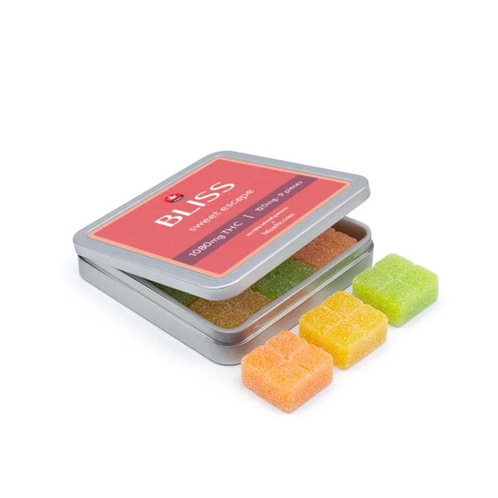 Buy Bliss Edibles – 1080mg Strong THC Gummies